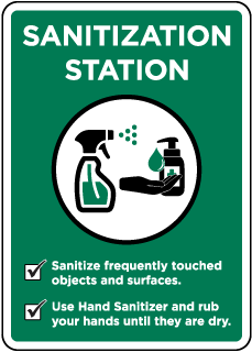 Sanitization Station Sign