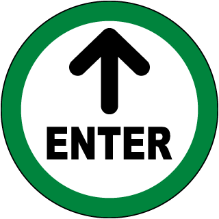 Enter Floor Sign