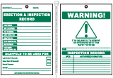 Erection & Inspection Record Scaffold Tag