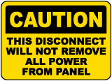 This Will Not Remove All Power Sign