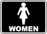 Women Restroom Sign