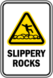 Slippery Rocks Sign