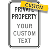 Custom Private Property with Text and Image