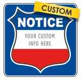 Custom Govt. Private Property Sign