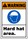 Warning Hard Hat Area Sign
