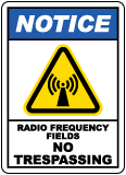 Radio Frequency Fields Sign