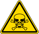 Toxic Material Warning Label
