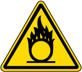 Oxidizing Material Warning Label