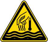 Hot Liquid and Steam Warning Label