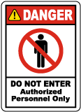 Authorized Only Do Not Enter Label