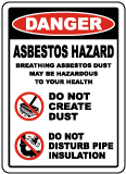 OSHA Compliant Asbestos Labels K3660 - by SafetySign.com