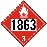 UN # 1863 Class 3 Flammable Liquid