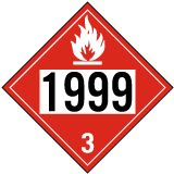 UN # 1999 Class 3 Flammable Liquid