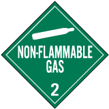 Non-Flammable Gas Class 2 Placard