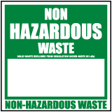 Non Hazardous Waste Label