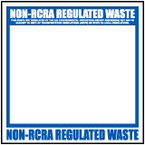 Non-RCRA Regulated Label