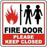 Fire Door Please Keep Close Sign