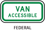 Federal Van Accessible Sign
