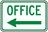 Office (Left Arrow) Sign