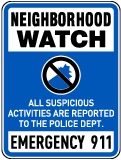 All Suspicious Activities Reported To Police Sign