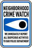 We Report All Suspicious Activities Sign
