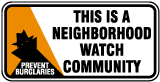 Neighborhood Watch Community Sign