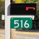 Green Horizontal 911 Address Sign