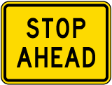 Stop Ahead Sign