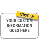 Custom Blank Traffic Sign with Text
