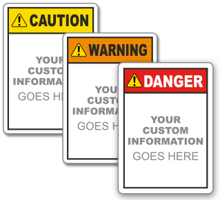Custom ANSI Z535.4 &amp; ISO 3864-2 Safety Label C5442