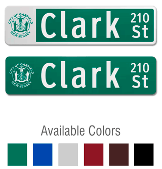 Flat Blade Sign with Image Upload and Street Number