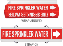 Fire Sprinkler Water Pipe Marker