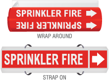 Sprinkler Fire Pipe Marker