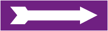 Purple/White Arrow Label