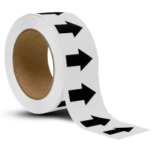 White / Black Arrow Banding Tape