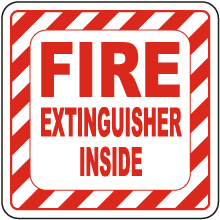 Fire Extinguisher Inside Label