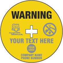 Custom Warning Gas Soil Marker