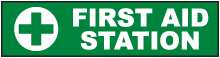 First Aid Station Label