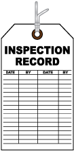 Inspection Record Tag