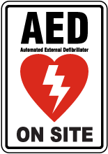 AED on Site Label