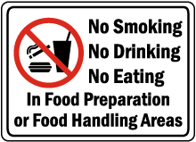 Food Preparation Policies Sign