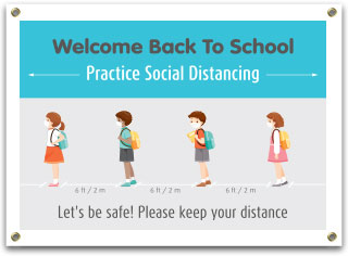 Back to School Social Distancing Banner