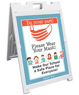 Do Your Part! Wear Your Mask Sandwich Board Sign
