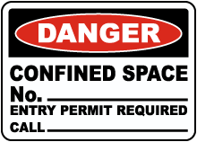 Black and Red on White LegendBuddy System Must Be Used for Entry Into Confined Space Area 14 Width 10 Height Brady 126761 Confined Space Sign 