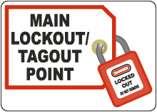 Main Lockout/Tagout Point Sign