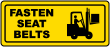Fasten Seat Belts Label