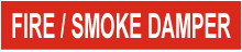 Fire / Smoke Damper Pipe Marker
