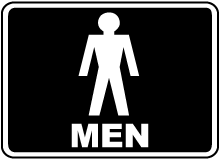 Men Restroom Sign