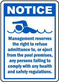 Management Reserves Right Sign
