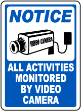 Activities Monitored By Video Sticker